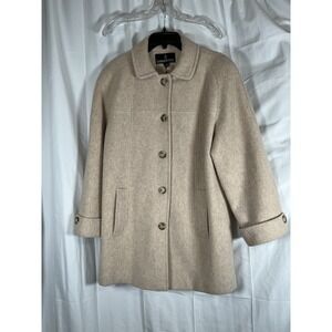 London Fog Wool Coat Womans‎ Size Small Beige